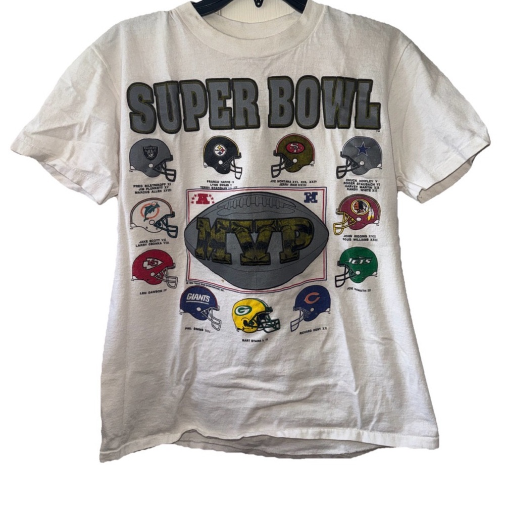 Vintage Super Bowl MVP Kids T-Shirt - White